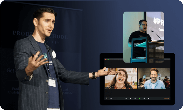 HOST hybrid event software platform allows you to create content for live and virtual audience
