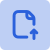Blue circle with a white square inside centered on a white background.