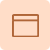 Simple orange square icon with a white outlined rectangle centered inside.