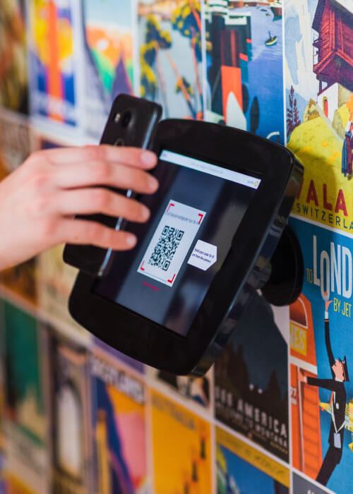 picture of a self-check-in software for an event