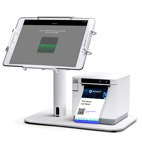 an image of a badge printing kiosk
