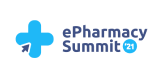 ePharmacy Summit 21 logo with a blue cross symbol and text.
