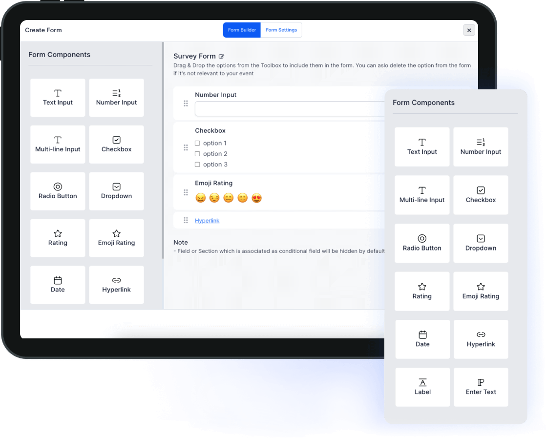 HOST dynamic for builder provides a fully customized experience with a variety of form types. 