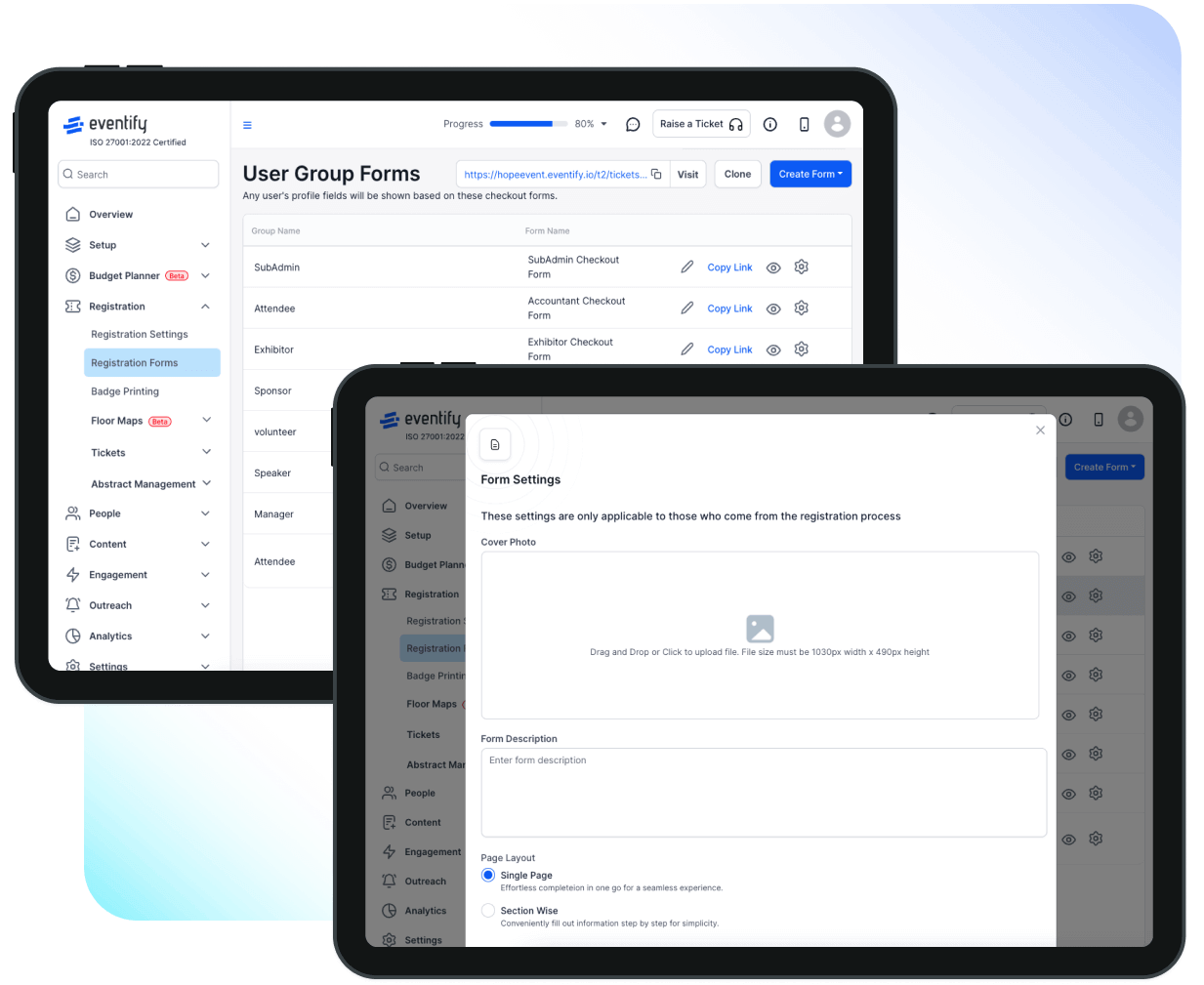 Create multiple forms with our dynamic form builder software
