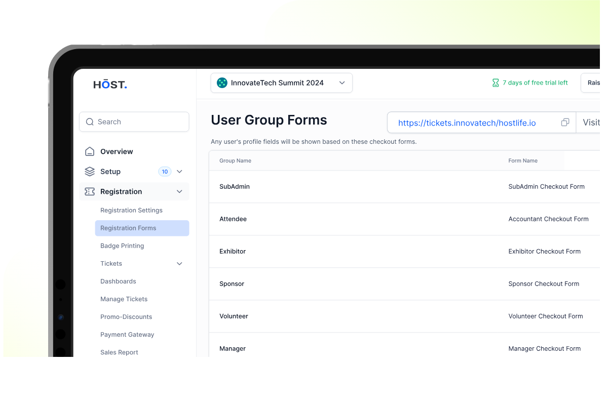 Dashboard mockup
