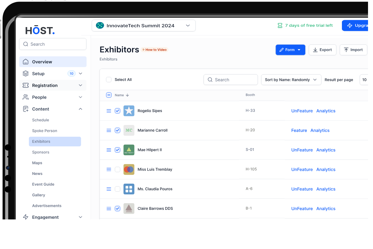 Dashboard mockup