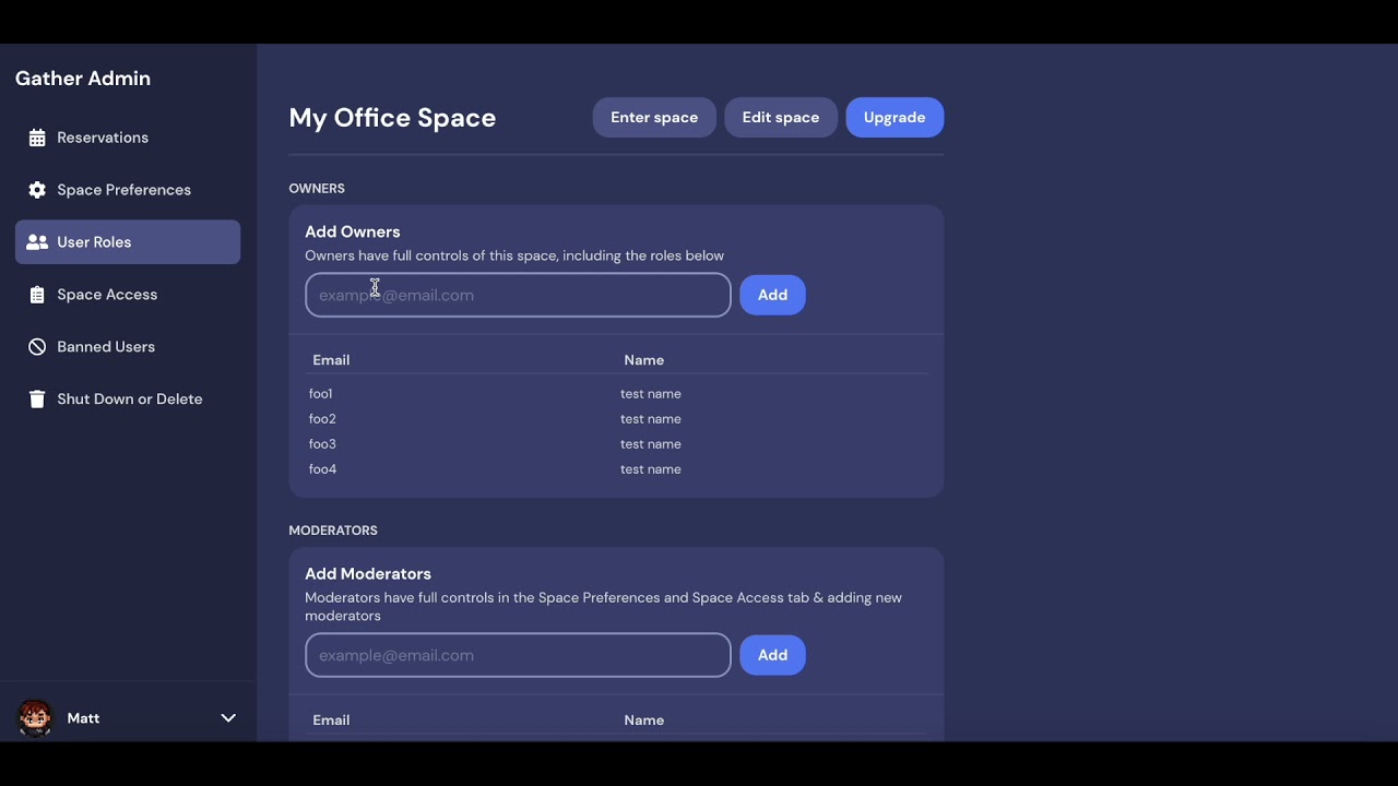 gather trade show sales app dashboard